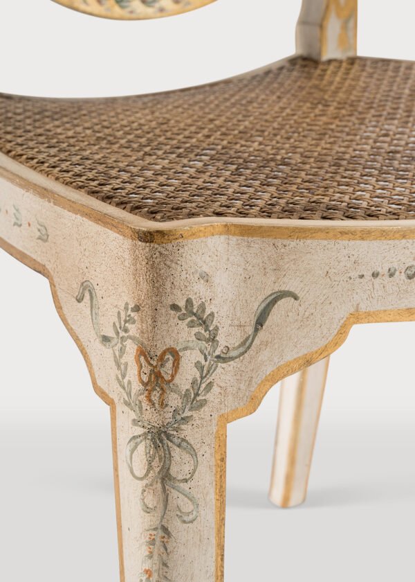 Aquileia Chair Ivory & Gold Dett1