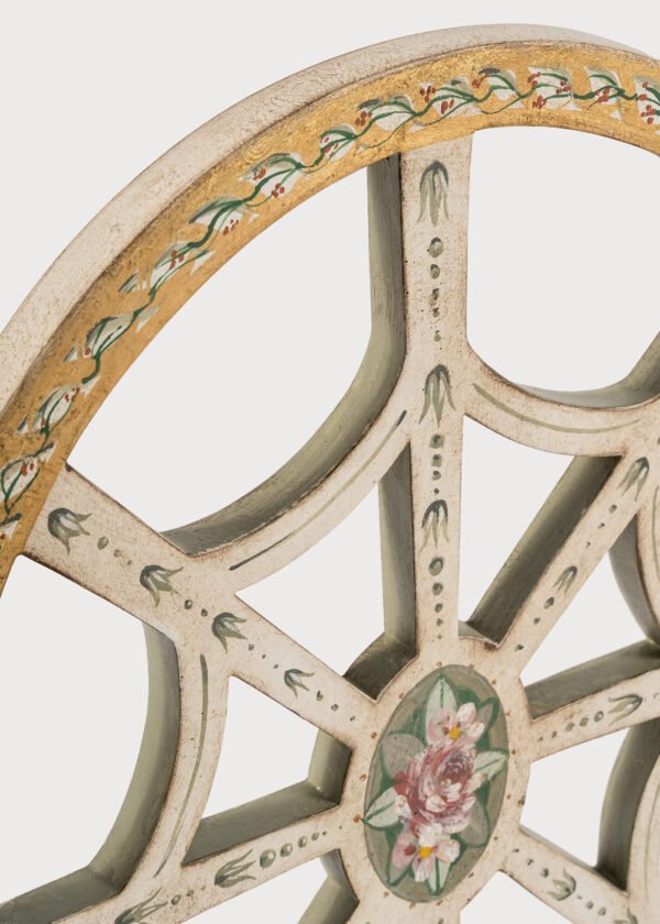 Aquileia Chair Ivory & Gold Dett3