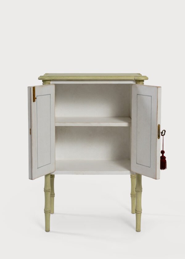 Lombardia Bamboo Nightstand Cabinet Corals 02