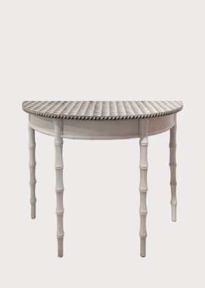 Ravenna Table Demilune Bamboo Chequered