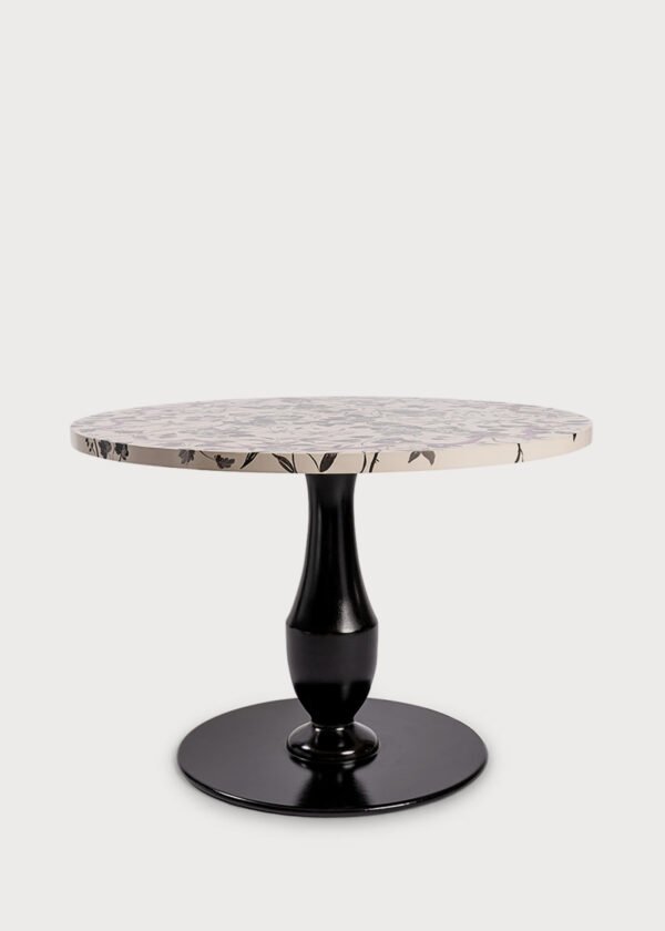 Santo Stefano Table Round Black And Chalky White Mau02347 01