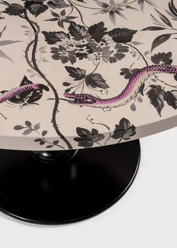 Santo Stefano Table Round Black And Chalky White Mau02347 03